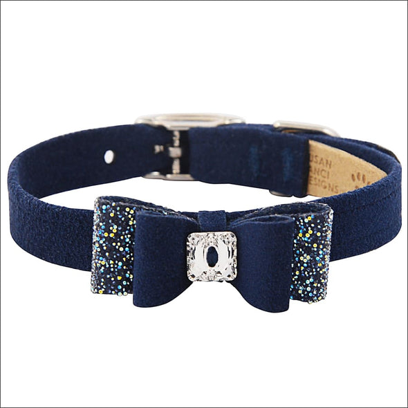 Indigo AB Crystal Stellar Big Bow Collar - Collars