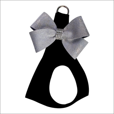 Black Step in Harness with Platinum Glitzerati Nouveau Bow -