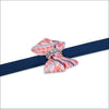 Peaches N’ Cream Glen Houndstooth Nouveau Bow Leash