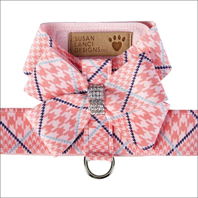 Peaches N’ Cream Glen Houndstooth Nouveau Bow Tinkie Harness