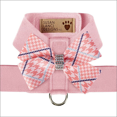 Peaches N’ Cream Glen Houndstooth Nouveau Bow Tinkie Harness