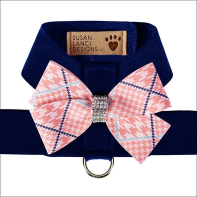 Peaches N’ Cream Glen Houndstooth Nouveau Bow Tinkie Harness