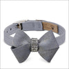 Platinum Glitzerati Nouveau Bow Collar - Collars