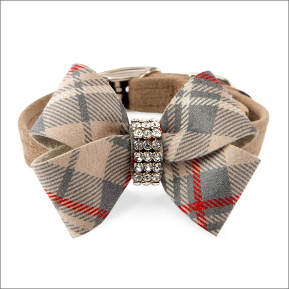 Scotty Nouveau Bow Doe Plaid Collar - 5.5-7 Teacup / Fawn - 